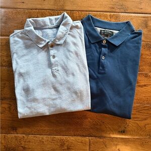 Banana Republic Light Blue and Navy Polo Shirts